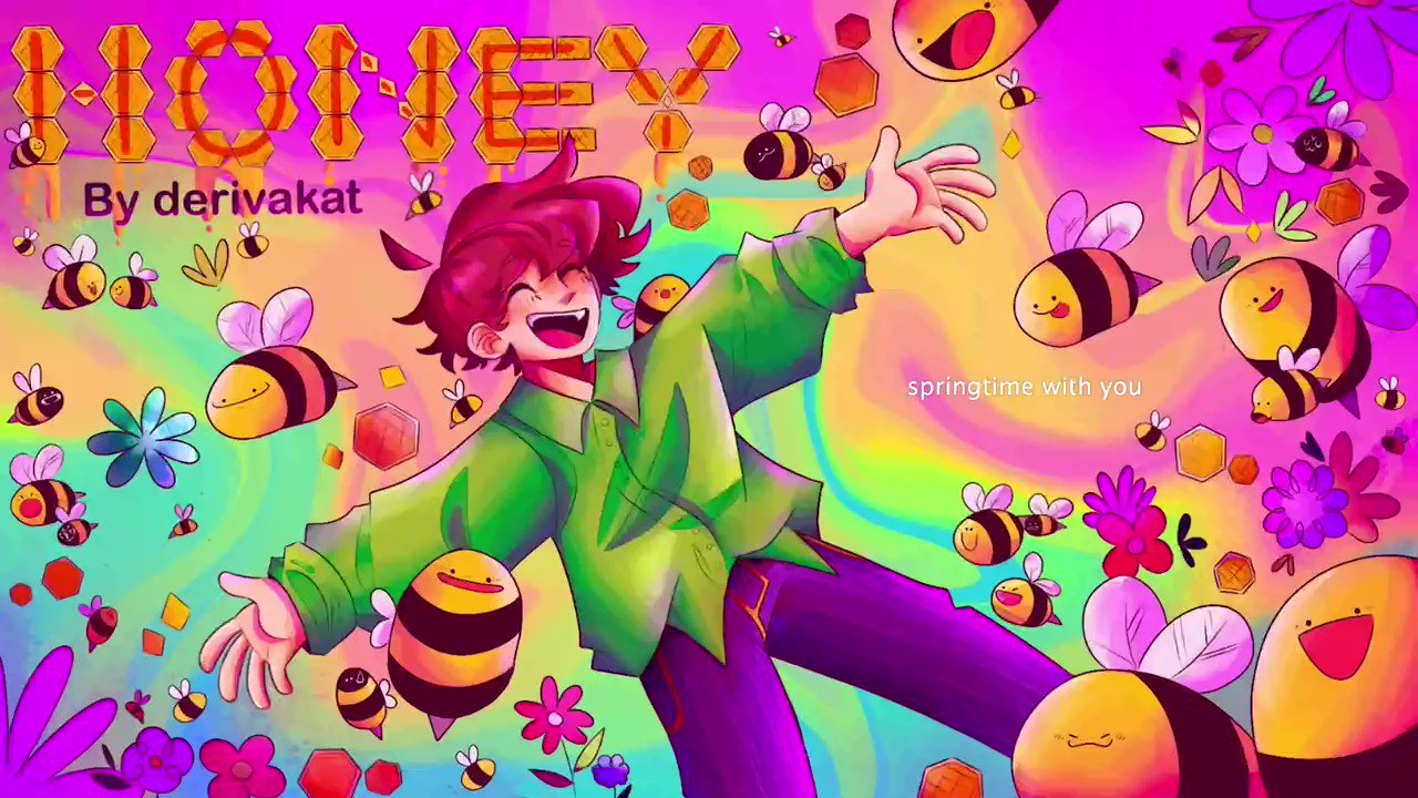 Kat Derivakat Plushie على تويتر Sweet Honey Nights And Golden Honey Days Honey Is Out Now On Streaming Platforms And Youtube Watch The Lyric Vid Here T Co 054sjuu4xe Art By Soupsuxz