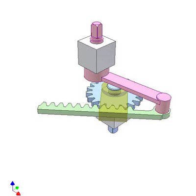 Gear-Rack-Crank Drive