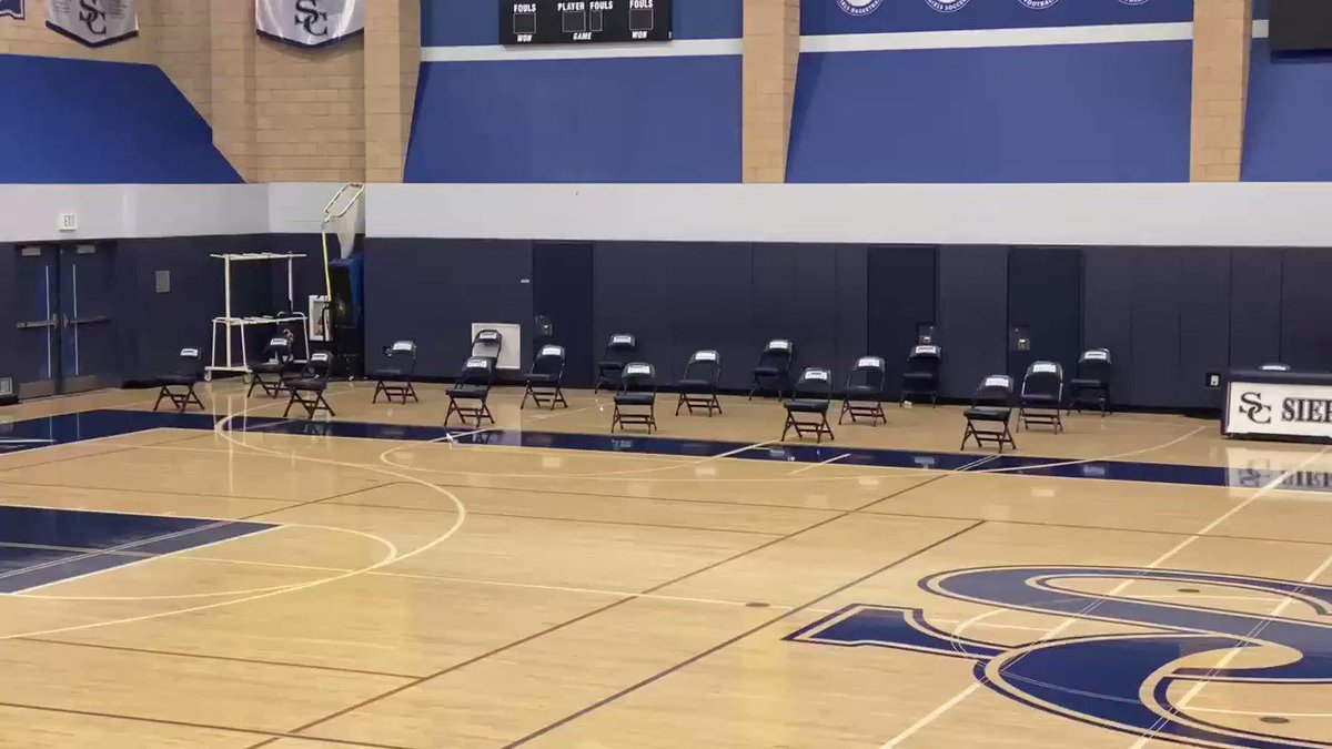 RT @latsondheimer: The first indoor basketball game in LA County. Quiet. Social distancing. No fans. https://t.co/2FotrDy6o2