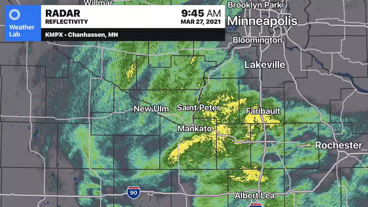 RT @mark_tarello: 10:43 AM RADAR: Rain showers continue this morning in southern Minnesota. #MNwx https://t.co/QMPL9CvMIN