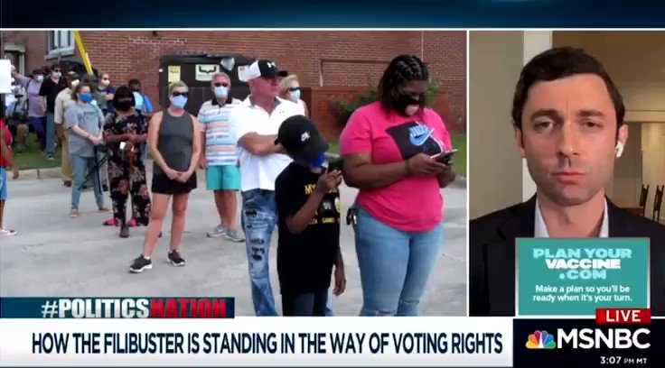 Georgia Senator Jon Ossoff speaks on voter suppression, the filibuster, and combating the rise in Anti-Asian hate crimes. #PoliticsNation https://t.co/r8toUm0e09