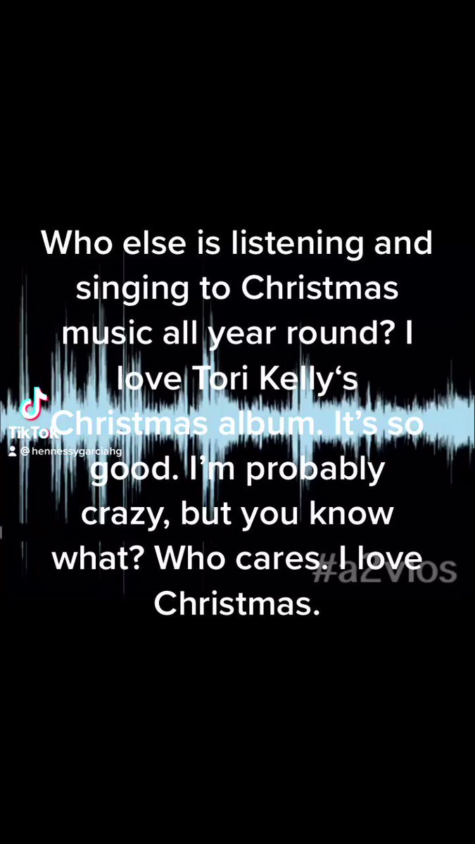 I love Tori Kelly‘s Christmas album. I love Christmas. https://t.co/YtWl2bbaIR
