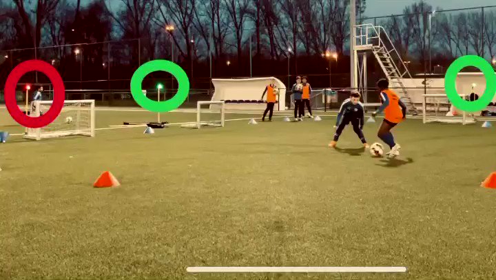 Brent Van Snick On Twitter 1v1 With Blazepodx Kaa Gent U11 The Attacker Can Score In The Minigoals That Are Green There Are Always 2 Green Minigoals And