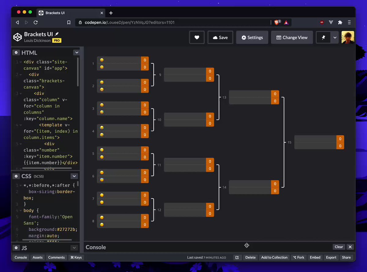 GitHub - XDwightsBeetsX/tournament-bracket: Makes brackets for tournaments!