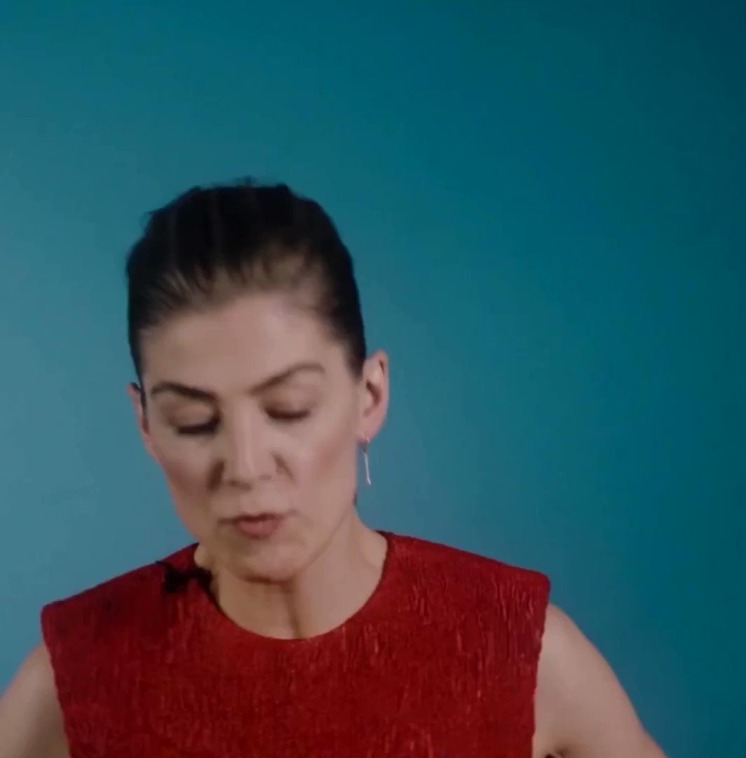 A rare video of Rosamund Pike not crazy AF  Happy birthday Rosamund  