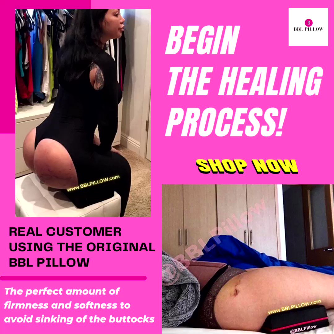 BBL Pillow on X: Need a pillow for your butt that you can bring anywhere?  Our BBL Pillow is firm with a little softness to avoid pressure & sinking  of the butt.