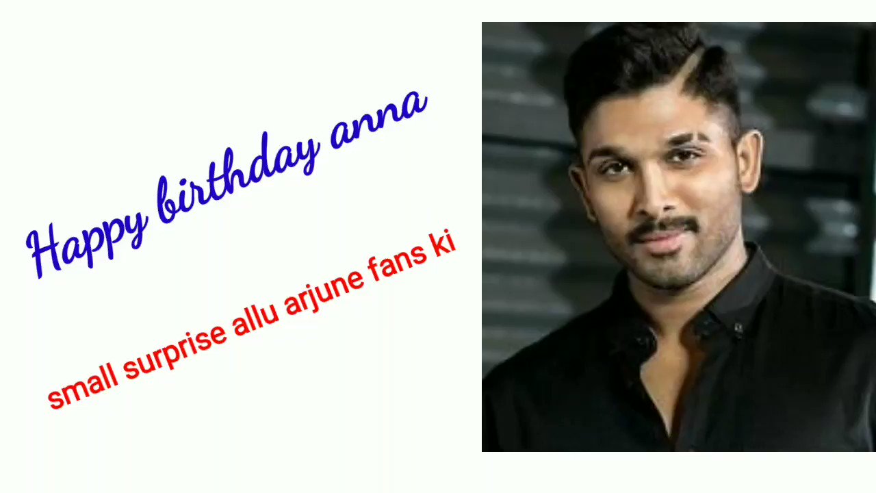 Happy birthday annya tounge use in painting surprise allu arjun fans 