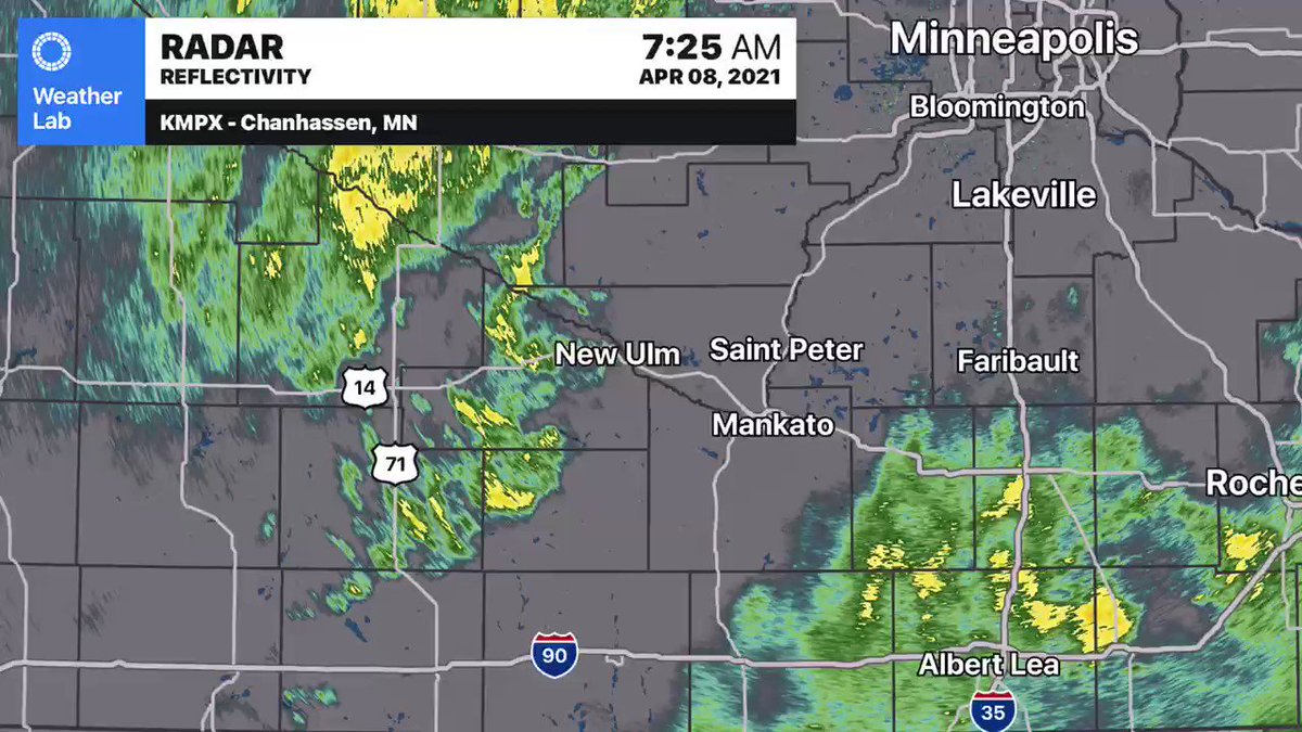 RT @mark_tarello: 8:24 AM RADAR: More rain tracking into southern Minnesota this morning. #MNwx https://t.co/2l4SF15k66