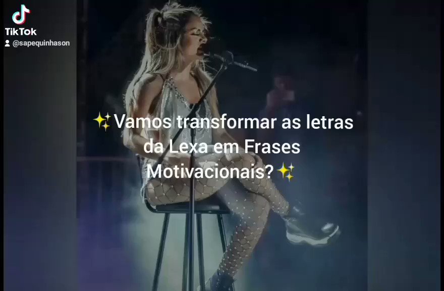 Transformamos as Letras da @LexaOficial em Frases Motivacionais!!!
#lexa #SapequinhasOn #fy #fyp #frasesmotivacionais https://t.co/UFrnQ0P1Yq
