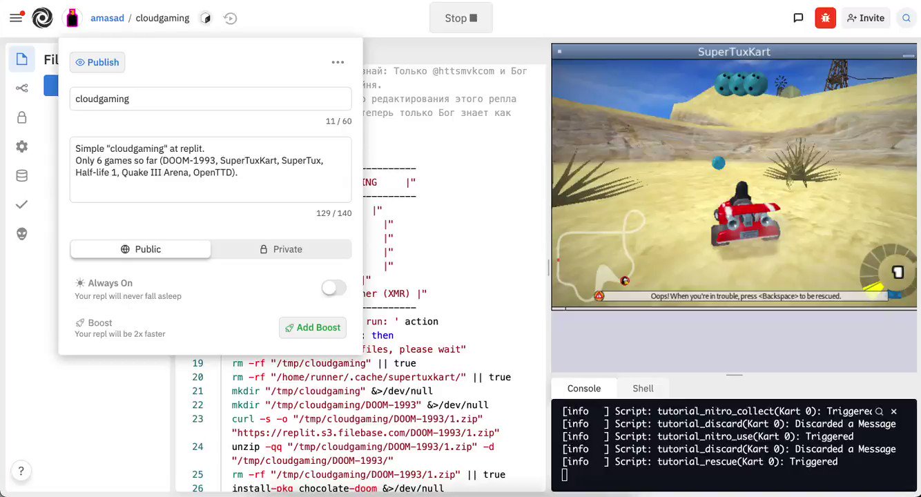 How to hack Google dinogame! - Replit