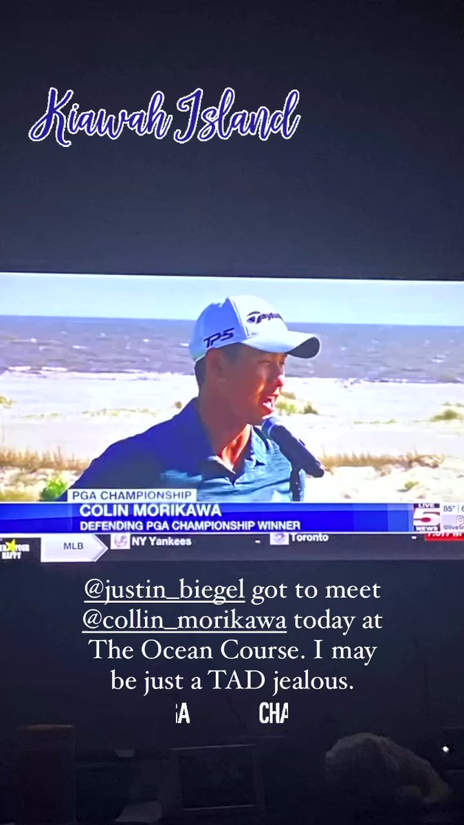 5 weeks from the @PGAChampionship at @kiawahresort Ocean Course. Reigning champion @collin_morikawa was out there today. #chsnews https://t.co/Fkbfr87NEu