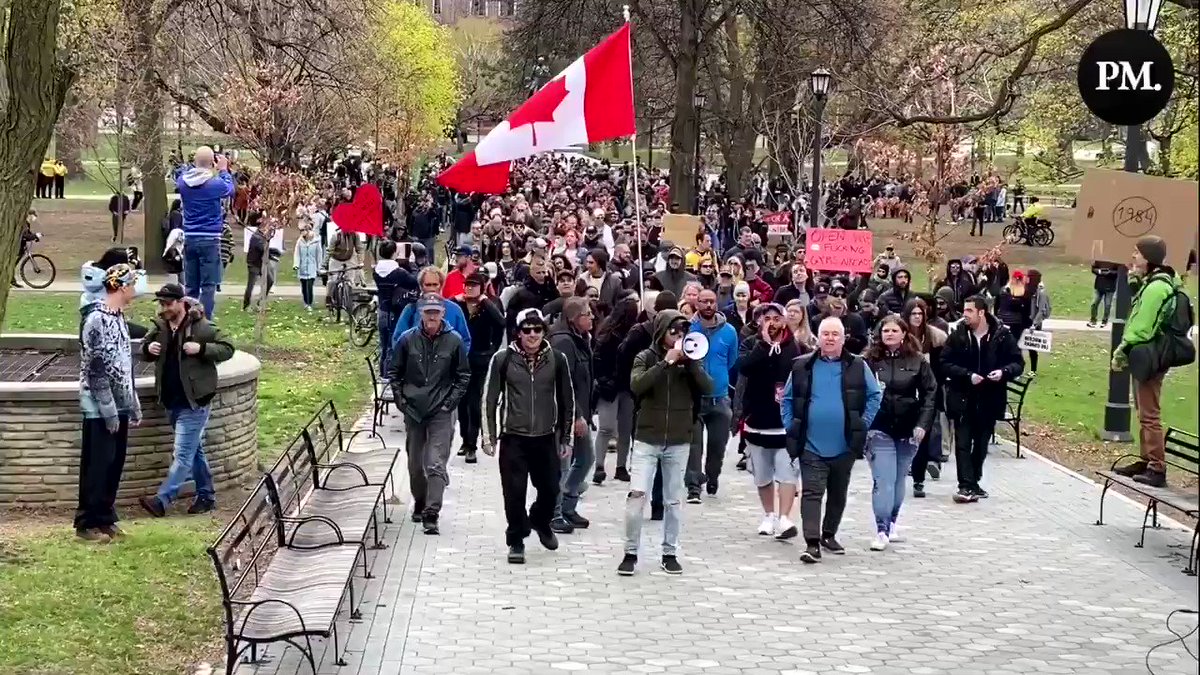 Toronto Police Make No Arrests, Allow Anti-Lockdown Protest to Proceed One Day After Doug Ford’s Restrictive Lockdown Measures GL9rfGCuoTpYsKTd