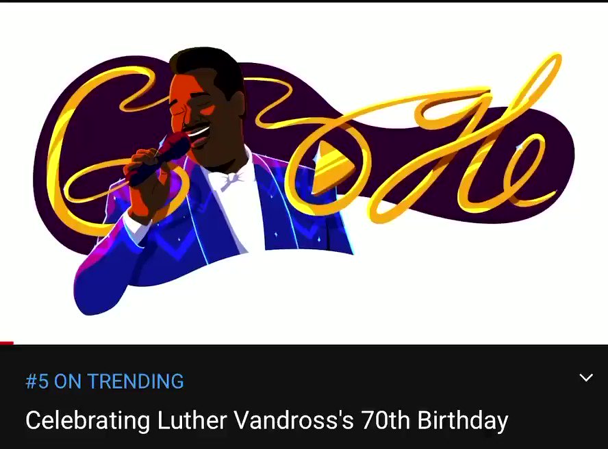 Happy Birthday to Luther Vandross and BB King! did a cute doodle and video tribute. 