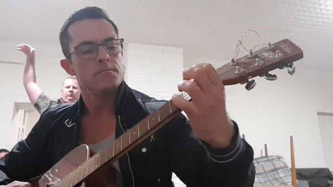 The Rock &amp; Roll will never died 🎸🎸🎵🎵 😍 Nothing else matters bye Metallica  Practicing so hard 😅💪you can<a href="/tag/bts"class="tags"><span>#bts</span></a>