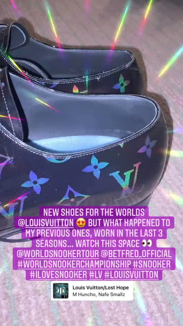 gennemskueligt Maleri Pickering Judd Trump on Twitter: "New shoes for the worlds @LouisVuitton 😍 but what  happened to my previous ones, worn in the last 3 seasons... watch this  space 👀 @WeAreWST @Betfred #WorldSnookerChampionship #Snooker #