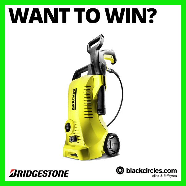 Blackcircles.com on X: 🚘 #WIN a Karcher K2 pressure washer courtesy of  @BridgestoneUK 🚘 To be in with a chance of winning simply RT this tweet &  Follow @blackcircles! Ends: 19/05/21 at
