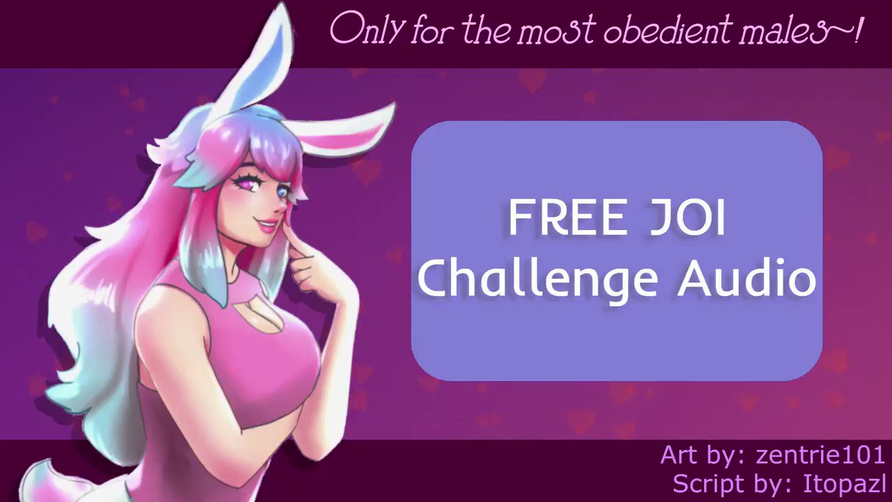 CottontailVA 🐰 on X: ✨FREE 12 MIN AUDIO✨ ✨[F4M] JOI Challenge for Male  Subs ✨ 💙Listen here: t.coDJG9Cunu9C 💗Thank you so much for 40K  followers~ #nsfw #nsfwaudio #audioporn #joi #fdom #femdom  t.cobZ70Uh608y 