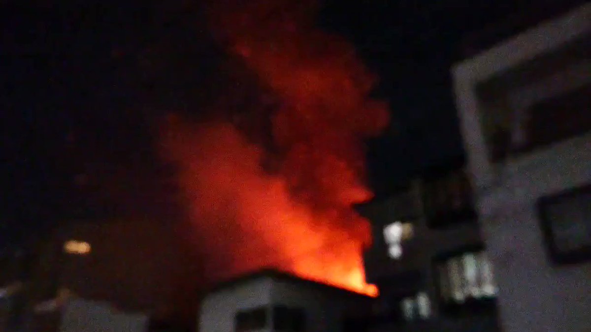 火事 大阪市阿倍野区 大阪環状線 寺田町駅付近で大火事 Kumonの横のマンションかららしい との情報 火災速報