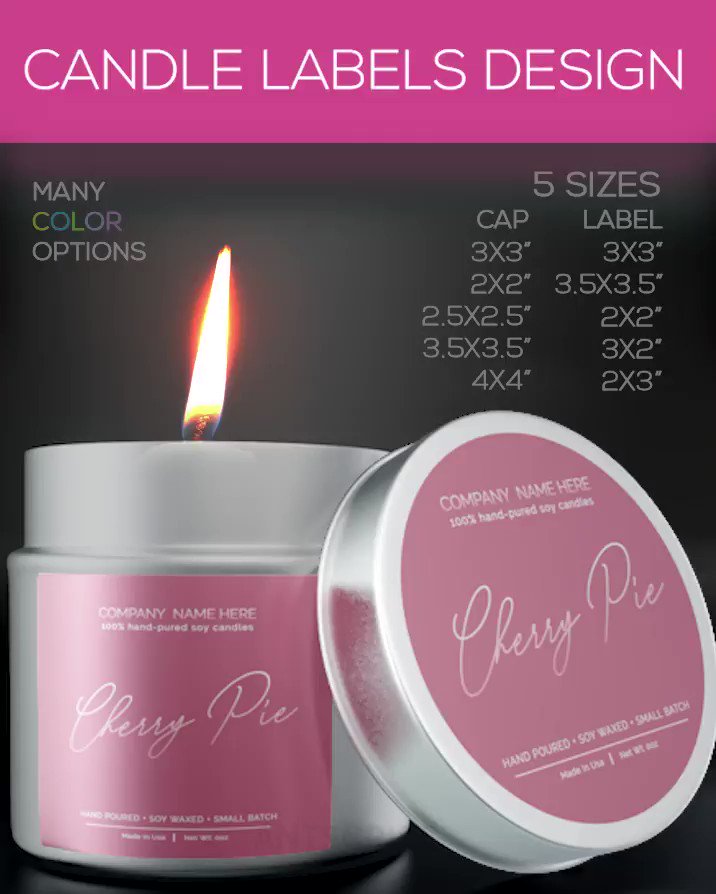 EDITABLE CANDLE LABEL Template, Candle Label Luxury Design