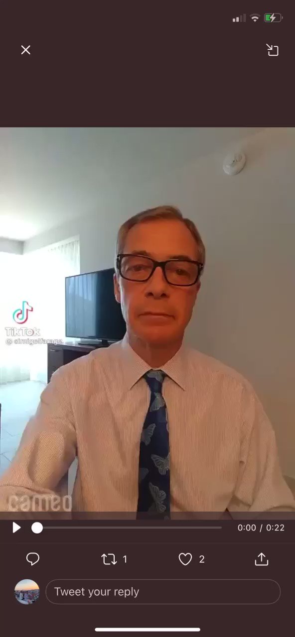 Happy birthday from Nigel Farage 