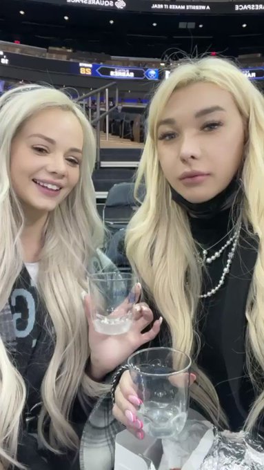 Trying to take a cute selfie with @ElsaJeanxxx but the @NYRangers hit the glass and my phone fell into
