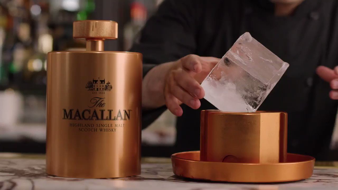 Macallan Ice Bucket with Ice Ball Makers x 6