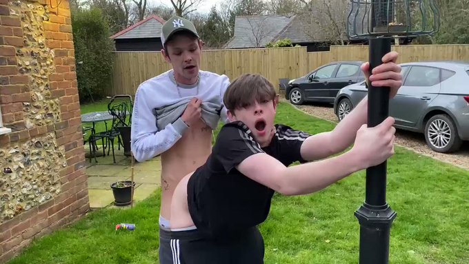 Stretching my boys hole with my bareback cock! Flooding @gaytwink0001’s insides with my fresh spunk!