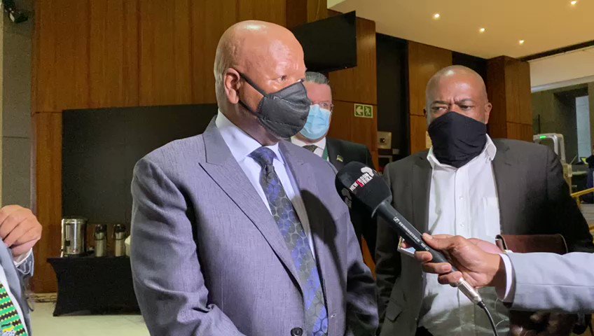 WATCH Former Minister in the Presidency Jeff Radebe commenting during the tea break at the statecaptureinquiry.
