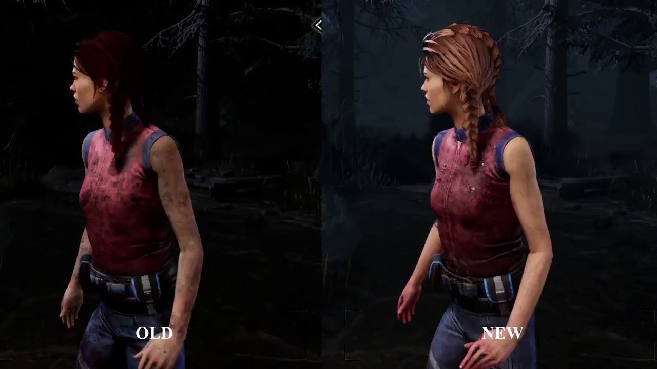 公式 Dead By Daylight 今後のグラフィックアップデートで新しくなるメグをちょっとだけお見せします 画面は開発中のものです 実装時に変更される可能性があります T Co Lug2he9a29 Twitter