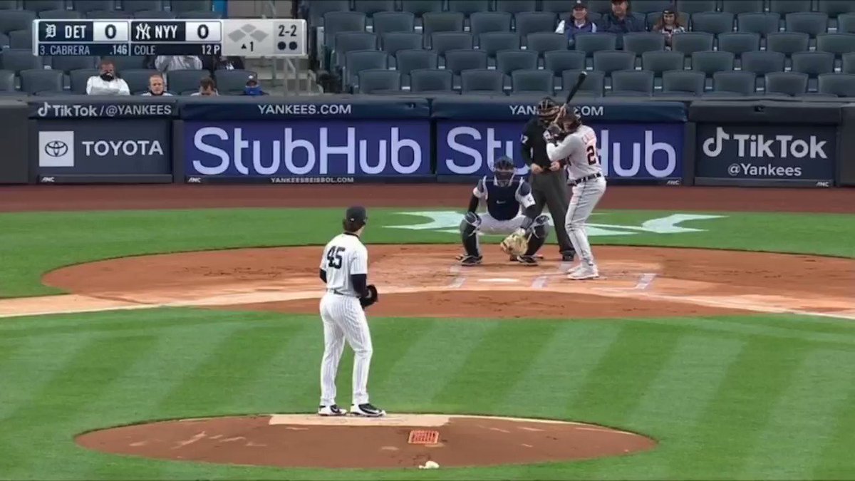 RT @TalkinYanks: Gerrit Cole’s 12 strikeouts tonight https://t.co/9GfBvz7iXr