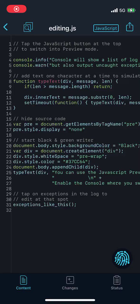 Working Copy on Twitter: "Preview mode for HTML and JavaScript includes a console log where you can tap entries and jump to the javascript line doing the logging. https://t.co/8CA6r5wbRW https://t.co/u596tSRClp" / Twitter Working Copy on Twitter: "Preview mode for HTML and JavaScript includes a console log where you can tap entries and jump to the javascript line doing the logging. https://t.co/8CA6r5wbRW https://t.co/u596tSRClp" / Twitter