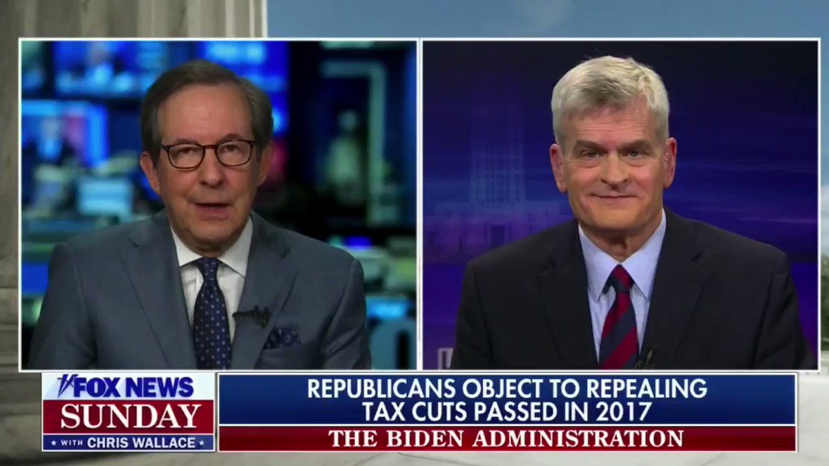 Wallace presents Cassidy with receipts showing that the Trump tax cuts he supported disproportionately benefitted the rich and increased the deficit by $1.5 trillion. Cassidy responds by talking about how low unemployment rates were pre-Covid. https://t.co/dcKpXBmoTs