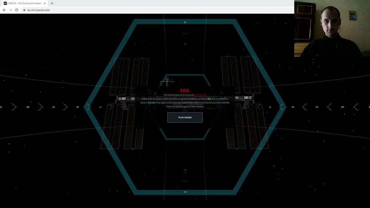 ISS Docking Simulator #SpaceX #Techn0man1ac

https://t.co/d1QtOogk5m https://t.co/hYPiyJOKL3