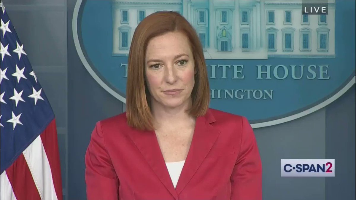 Jen Psaki shoots down an attempt by Emerald Robinson of Newsmax to get her to respond to a loaded “many people are saying” question https://t.co/yonNlv7Jqb