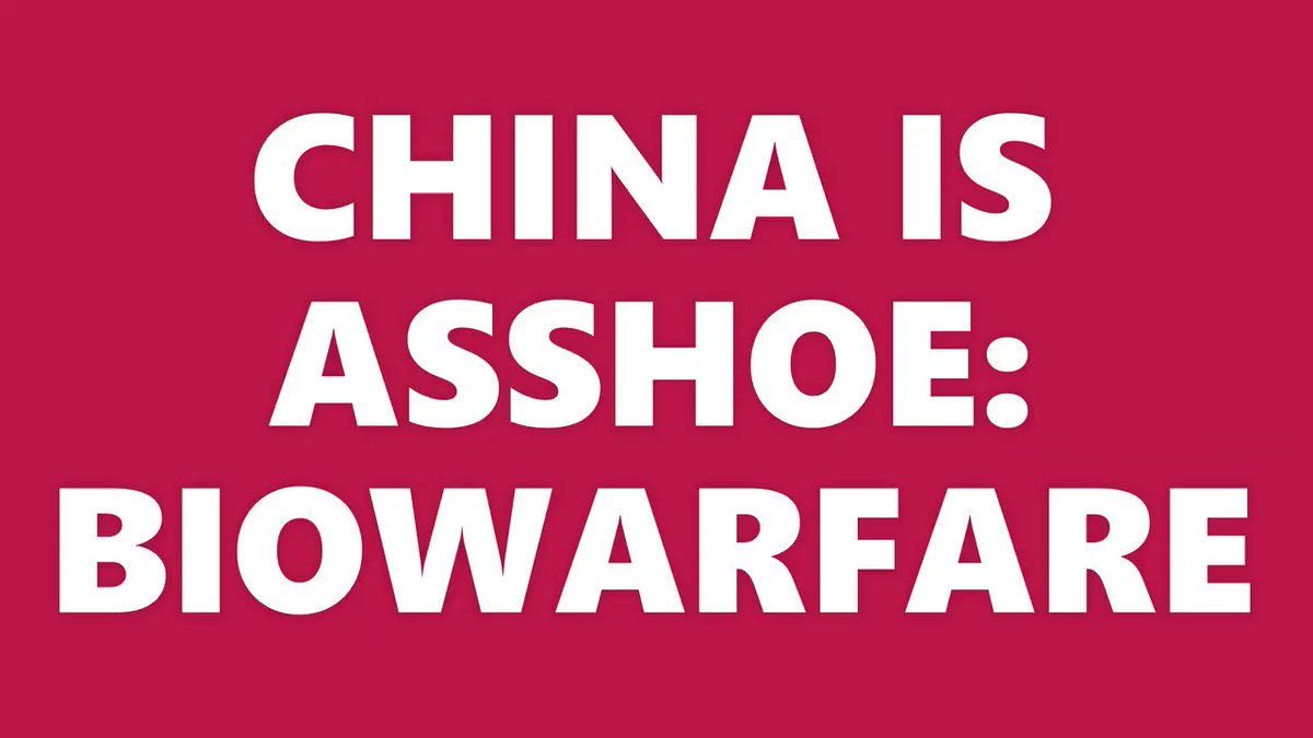 @DocWilliams18 Hell No!!! Don't forget launching Biowarfare too
https://t.co/QdjLKkChzy
#China #CCP #HongKong #MilkTeaAlliance #Malaysia #Thailand #Japan #Taiwan #Tibet #Uyghurs #Philippines #Mongolia #India #ChinaVirus #WhatsHappeningInMyanmar #Myanmar #WhatsHappeningInColombia