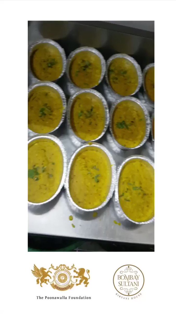 Mumbai Day 1 : The Poonawalla Foundation Begins The Mumbai Food Initiative With Fresh & Healthy Dal Khichadi Courtesy Of The Bombay Sultani By @AK_3009
Cc @tehseenp https://t.co/UfBqPUDtuR