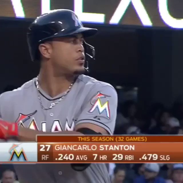 Giancarlo Stanton's adjustment has him swatting bombs at a frenetic pace -  Fish Stripes