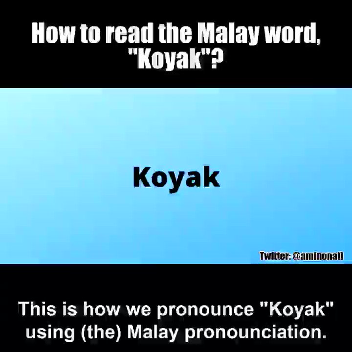 Meaning koyak Kayaked