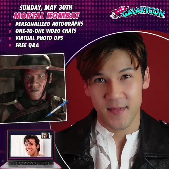 Meet @MehcadBrooks @jessica_mcnamee @themaxhuang on Sunday May 30th at 2PM ET with @galaxyconlive
Find Out More: https://t.co/wc8LEXBgiQ
Video Chat 1-to-1, Get Personalized Autographs and see a FREE Live Stream Q&A
#MortalKombat #comicconathome #celebrityzoom #galaxyconlive https://t.co/GeRaAk40GA