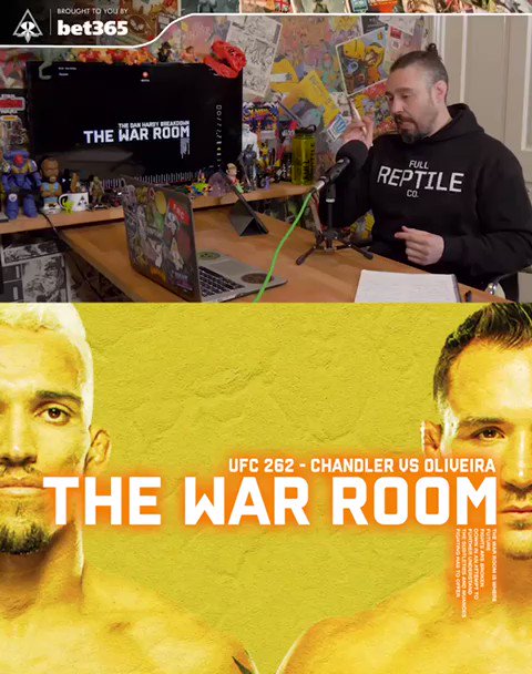 The War Room with @danhardymma
Check it out before #UFC262 #ChandlerVOliveria tomorrow.
https://t.co/TA84HkJmOc https://t.co/j2WAeuklnY