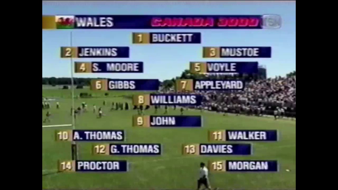 APSM Rugby Channel 🏉 on Twitter "Canada vs Wales 1997 Rugby Wales