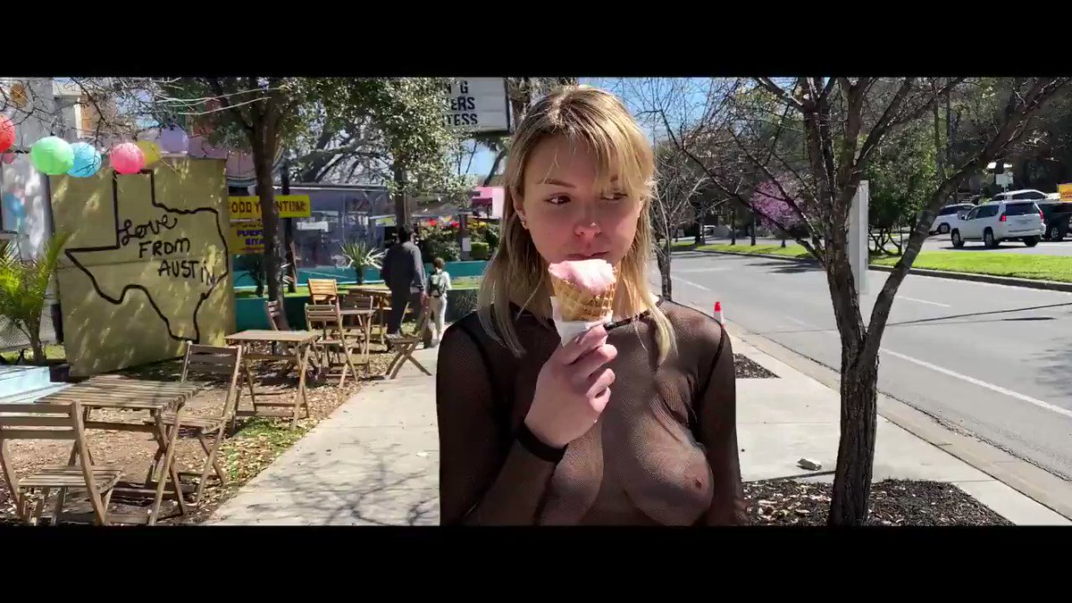 Rachel with her tits out until the cone melts ?Full length videos:  