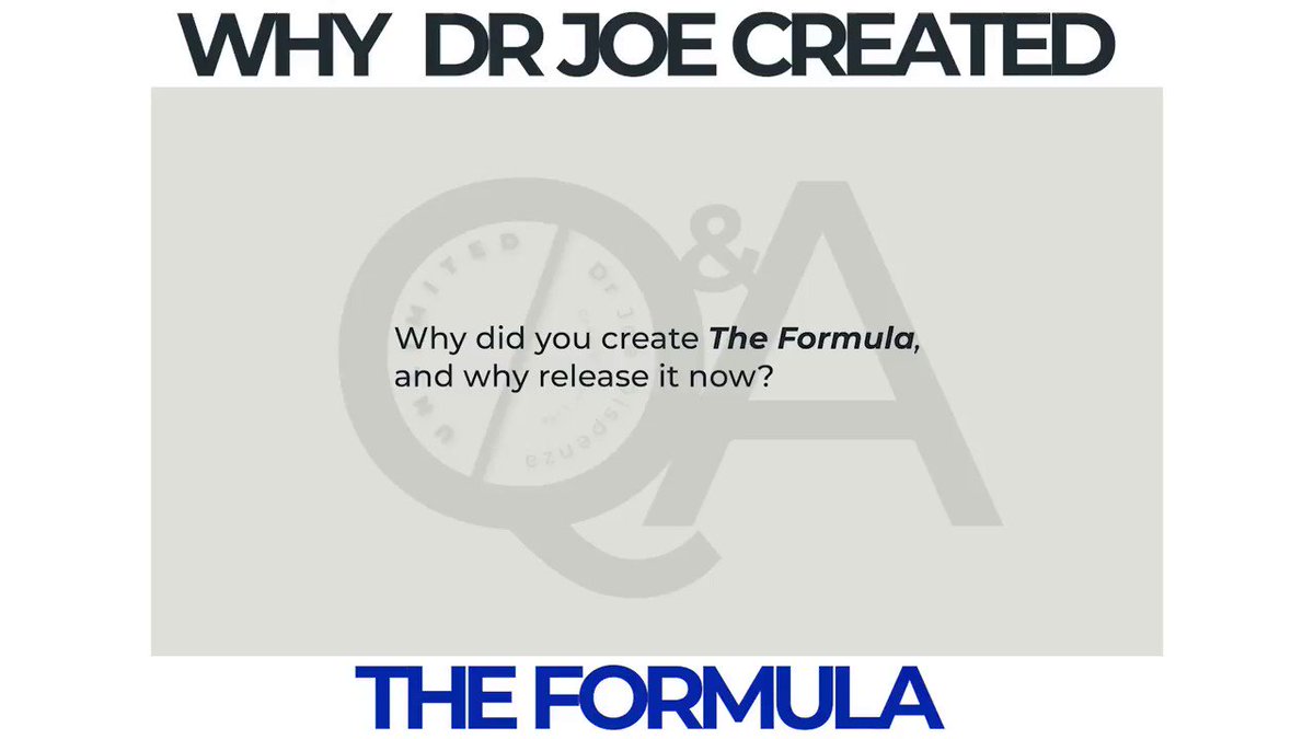 The Formula is distillation of years of Dr Joe’s extensive research & teachings,condensed into a scientifically-proven formula for personal transformation. By participating in The Formula, u will unlock unlimited possibilities. Learn more https://t.co/YmocrwgSDi #DrJoeTheFormula https://t.co/zfMerkEK4K