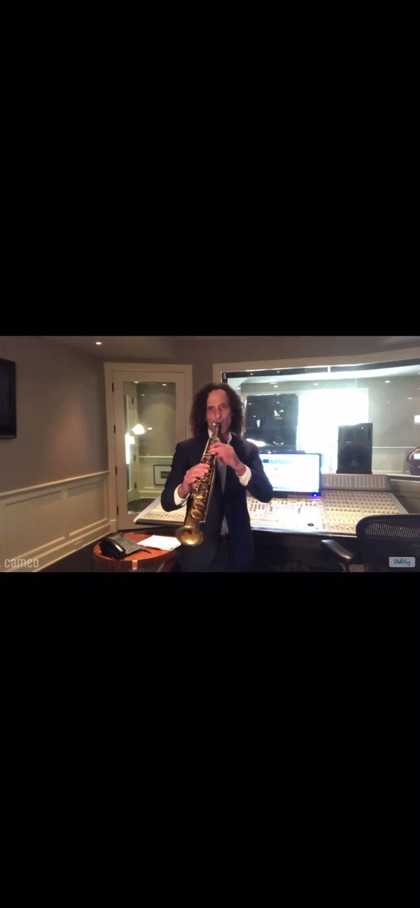Kenny G wished my Uncle a Happy Birthday  