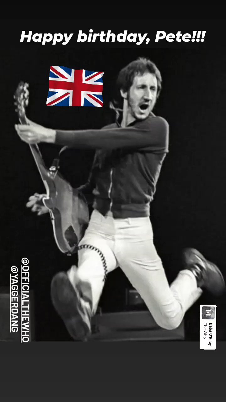 Happy birthday,  Pete Townshend!   