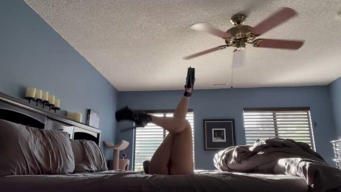 A little bed dancing, trying not to kick the fan. #nsfw #adultcontent #nude #porn #pornhub #horny #beddance<a href="/tag/porn"class="tags"><span>#porn</span></a><a href="/tag/nude"class="tags"><span>#nude</span></a><a href="/tag/horny"class="tags"><span>#horny</span></a><a href="/tag/pussy"class="tags"><span>#pussy</span></a><a href="/tag/pornhub"class="tags"><span>#pornhub</span></a><a href="/tag/milf"class="tags"><span>#milf</span></a><a href="/tag/legwork"class="tags"><span>#legwork</span></a>