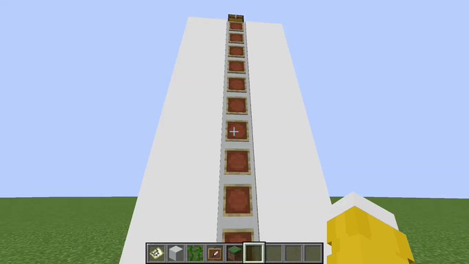 Minecraftで 縦ハーフブロック を擬似的に作る方法が発見されました Minecraftで 縦ハーフブロック を擬似的に作る方法が発見されました