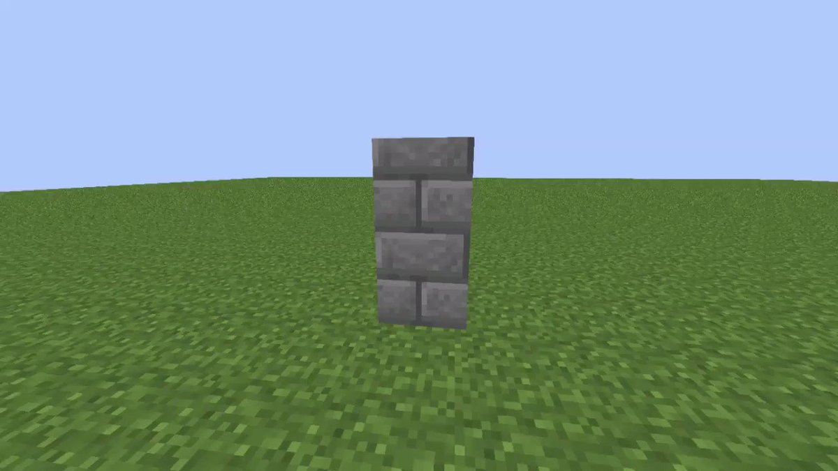Saziumr Minecraftで 縦ハーフブロック を擬似的に作る方法が発見されました T Co Lgvaigilcy T Co Zypcl5xeek Twitter