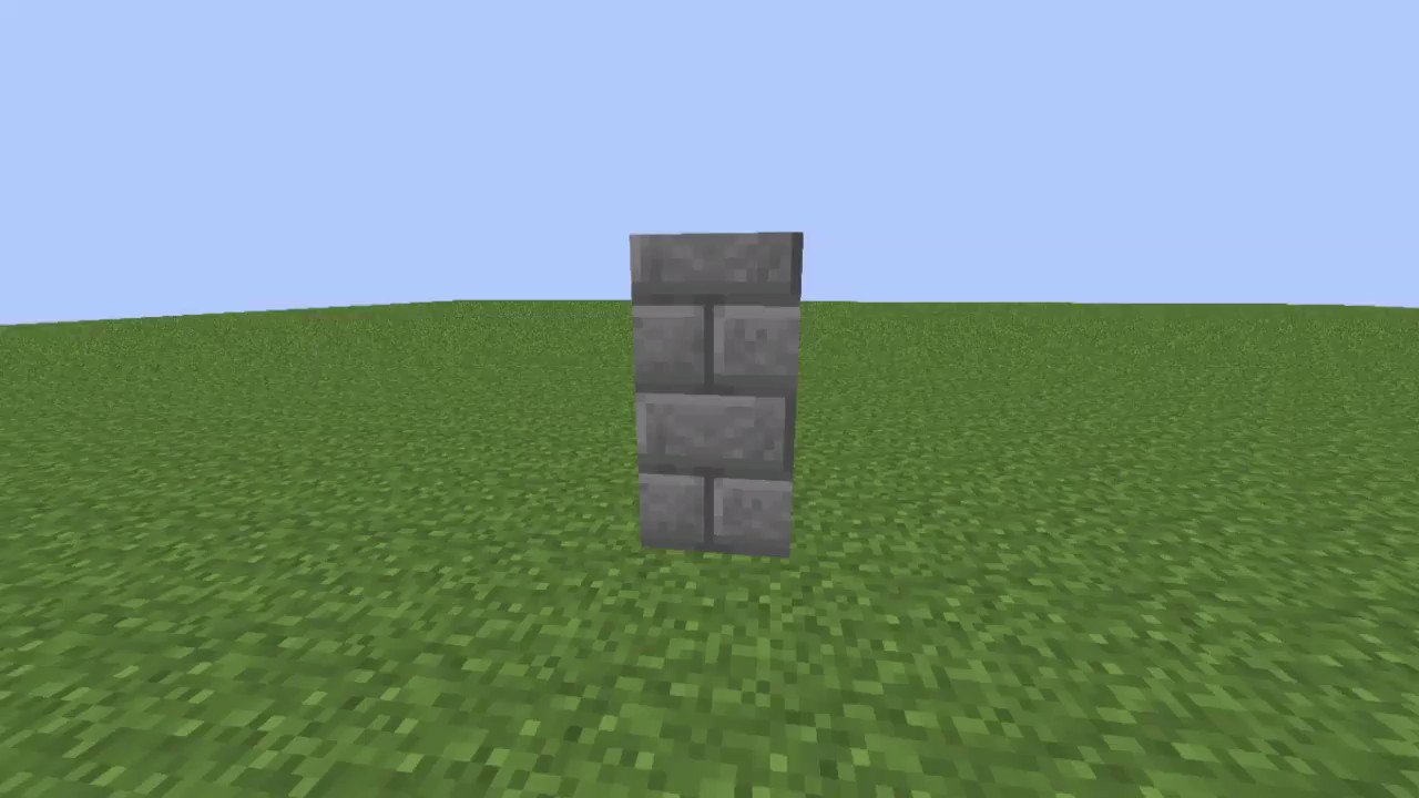 Saziumr Minecraftで 縦ハーフブロック を擬似的に作る方法が発見されました T Co Lgvaigilcy T Co Zypcl5xeek Twitter