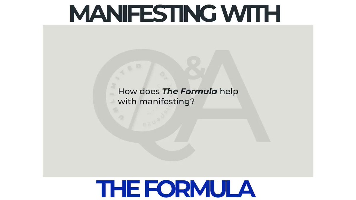 Dr Joe explains how The Formula can help with manifesting.
To learn more click: https://t.co/SkqtNH2jcb
Tell us about your experience with The Formula using #DrJoeTheFormula https://t.co/jtkltj500j